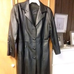 Beautiful Full Length Leather Coat